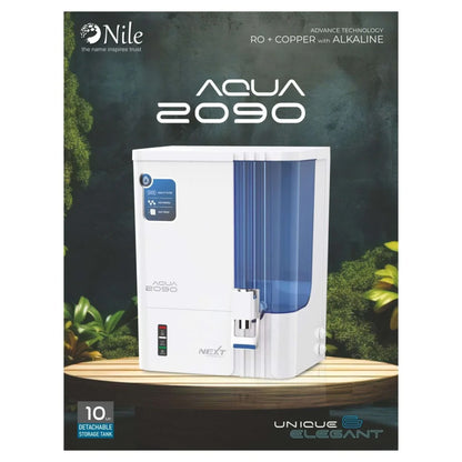 Aqua 2090 RO+UV+TDS+Alkaline Water Purifier – 10L (Premium Metallic Blue)