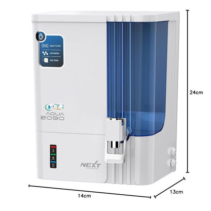 Aqua 2090 RO+UV+TDS+Alkaline Water Purifier – 10L (Premium Metallic Blue)