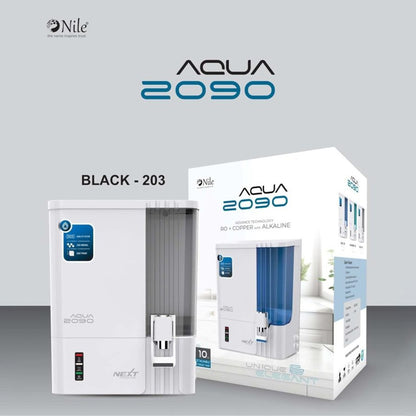 Aqua 2090 RO+UV+TDS+Alkaline Water Purifier (Premium Metallic White) - 10L