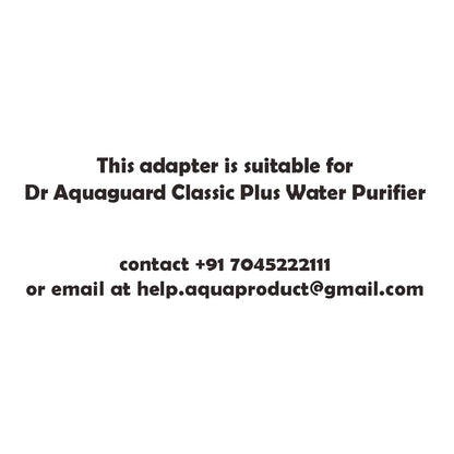 Aqua Product Adapter for Dr. Aquaguard Classic Plus Water Purifier (12V 1.5A)