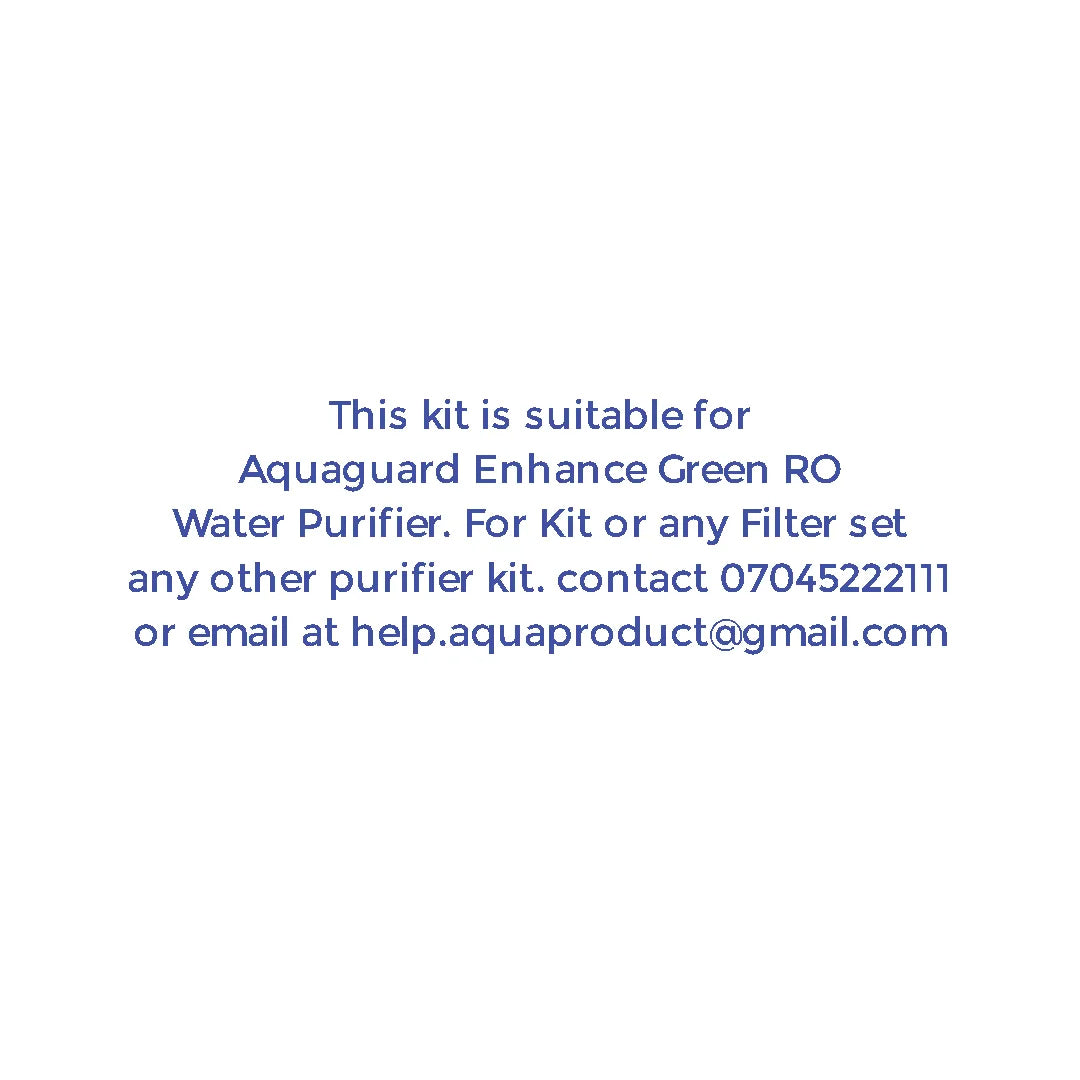 Bareeze Pure RO Service Kit for Aquaguard Enhance Green RO Water Purifier