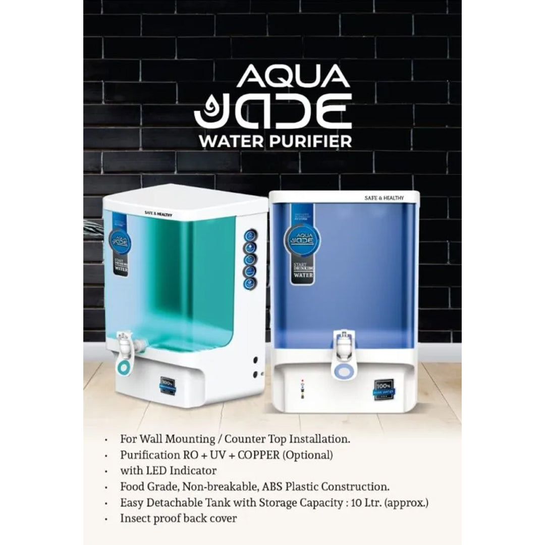 Aqua JADE RO+UV+Alkaline Water Purifier – 14L Advanced Purification for Healthier Water