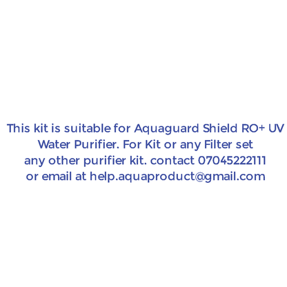 Bareeze Pure Filter Kit for Aquasure Shield RO+UV+MTDS Water Purifier Complete One Year Service Kit