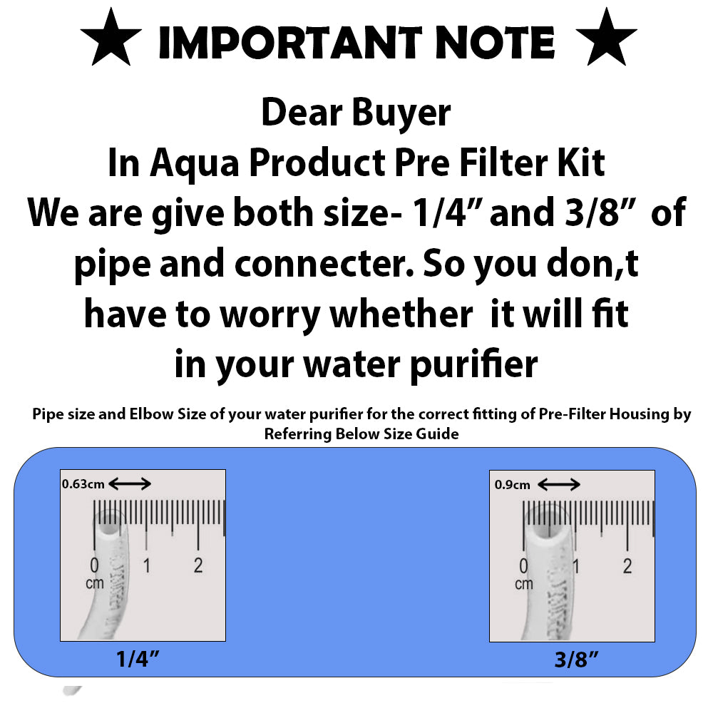 Aqua Product Pre Filter Set for Aquaguard Water Purifier Premium Quality Water Purifier Filters